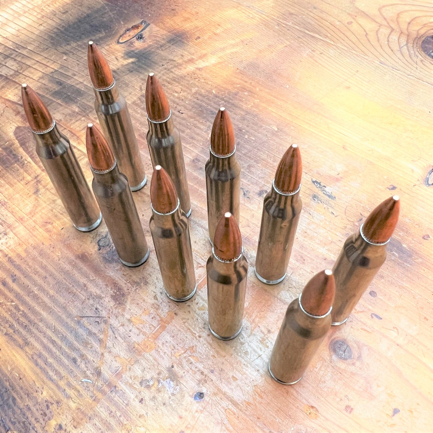 223/ 5.56 nato Snap Caps Dummy rounds for Training "Real weight" Qty- 10-Nickel