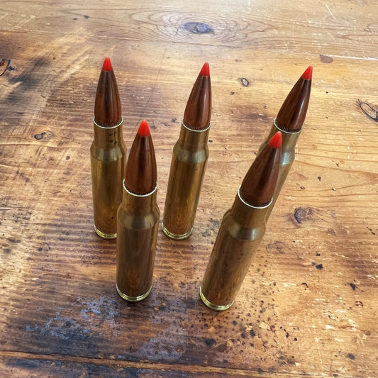 .308/7.62 nato Snap Caps Dummy rounds for Training "Real weight" Qty- 5