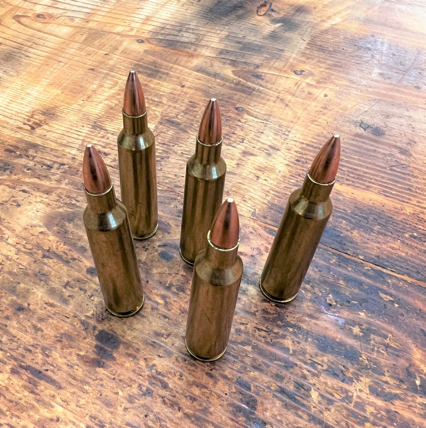 22-250 FMJ Snap Caps Dummy rounds for Training "Real weight" Qty- 5