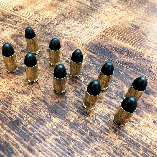 .380 ACP Brass-Green tip- Snap Caps - Set of 10