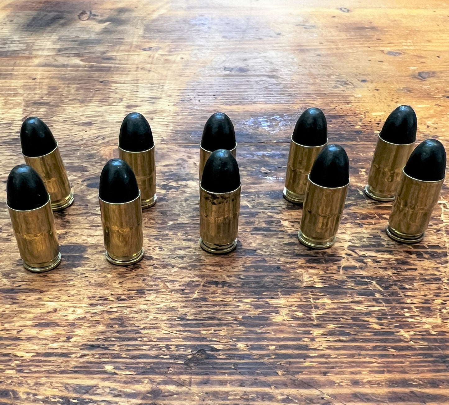 .380 ACP Brass-Green tip- Snap Caps - Set of 10