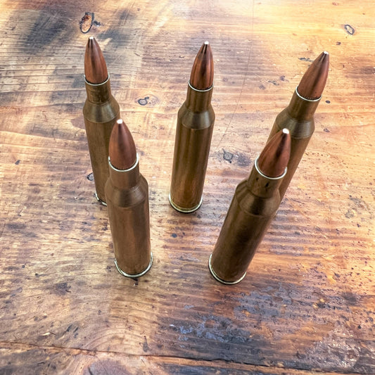 220 Swift FMJ Snap Caps Dummy rounds for Training "Real weight" Qty- 5