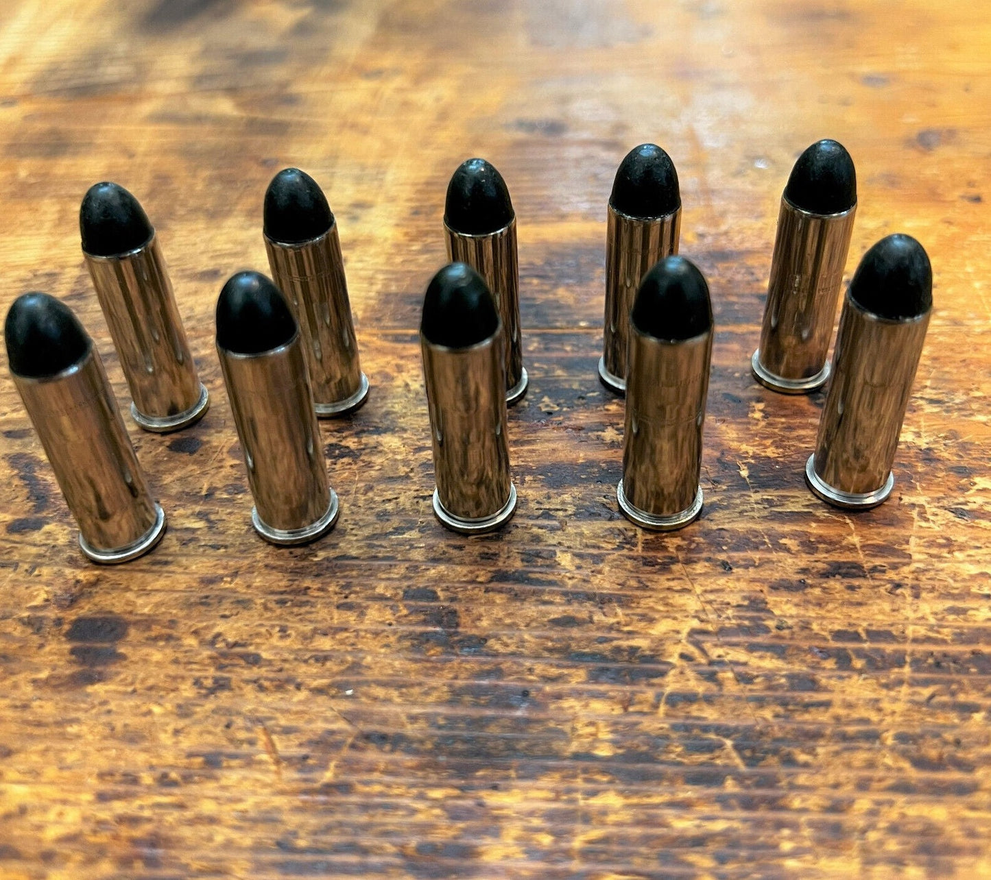 38 Special Green Tip Snap Caps - Set of 10-Nickel. Also fits 357 Magnum